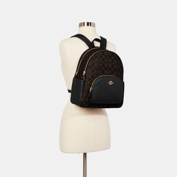 Court Backpack In Signature Canvas - Picture 8 of 10